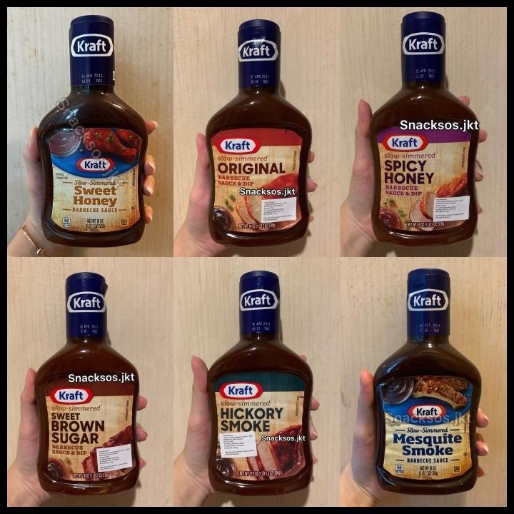 

Kraft Bbq Sauce Original / Spicy Honey / Hickory Smoke / Sweet Brown