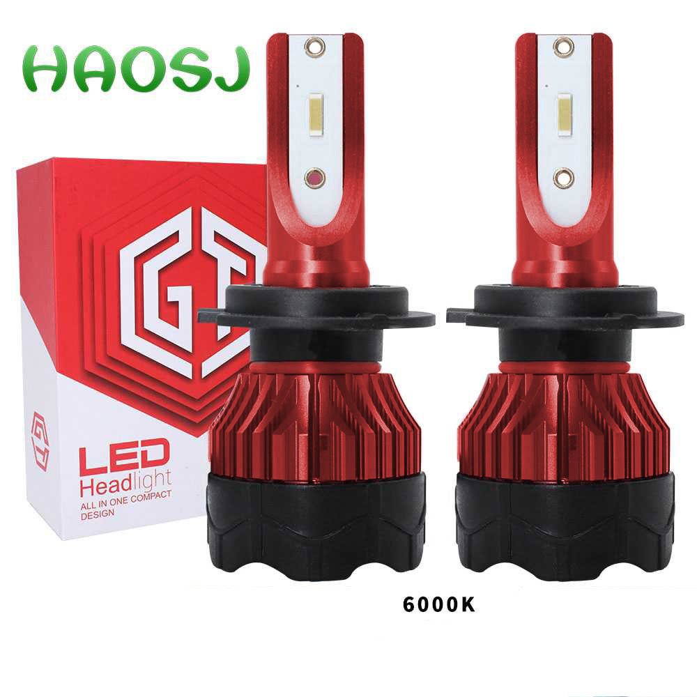 HAOSJ Lampu Depan Mobil LED ZES 12000LM 55W H11 2 PCS - K5