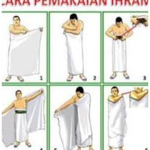 Kain Ihram Ihrom Pria Dewasa Ihram Laki Laki Towel Tamarinvill