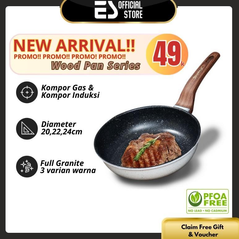 Frying Pan Wajan Penggorengan Anti Lengket Panci/Wajan Serbaguna