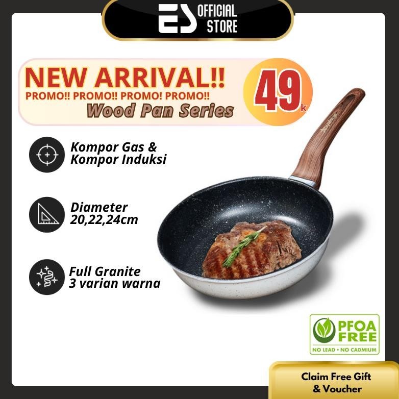 Frying Pan Wajan Penggorengan Anti Lengket Panci/Wajan Serbaguna