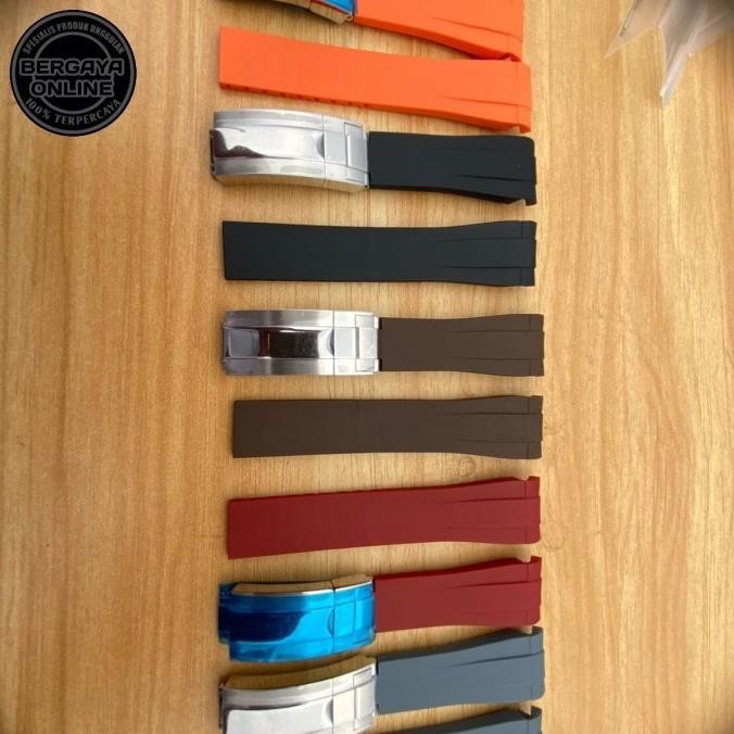 strap tali jam tangan rubber silicon curve 20mm MRS01