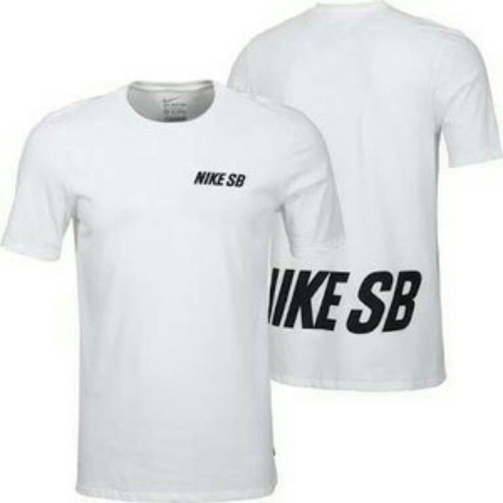 Kaos T Shirt Pria Nike Sb White