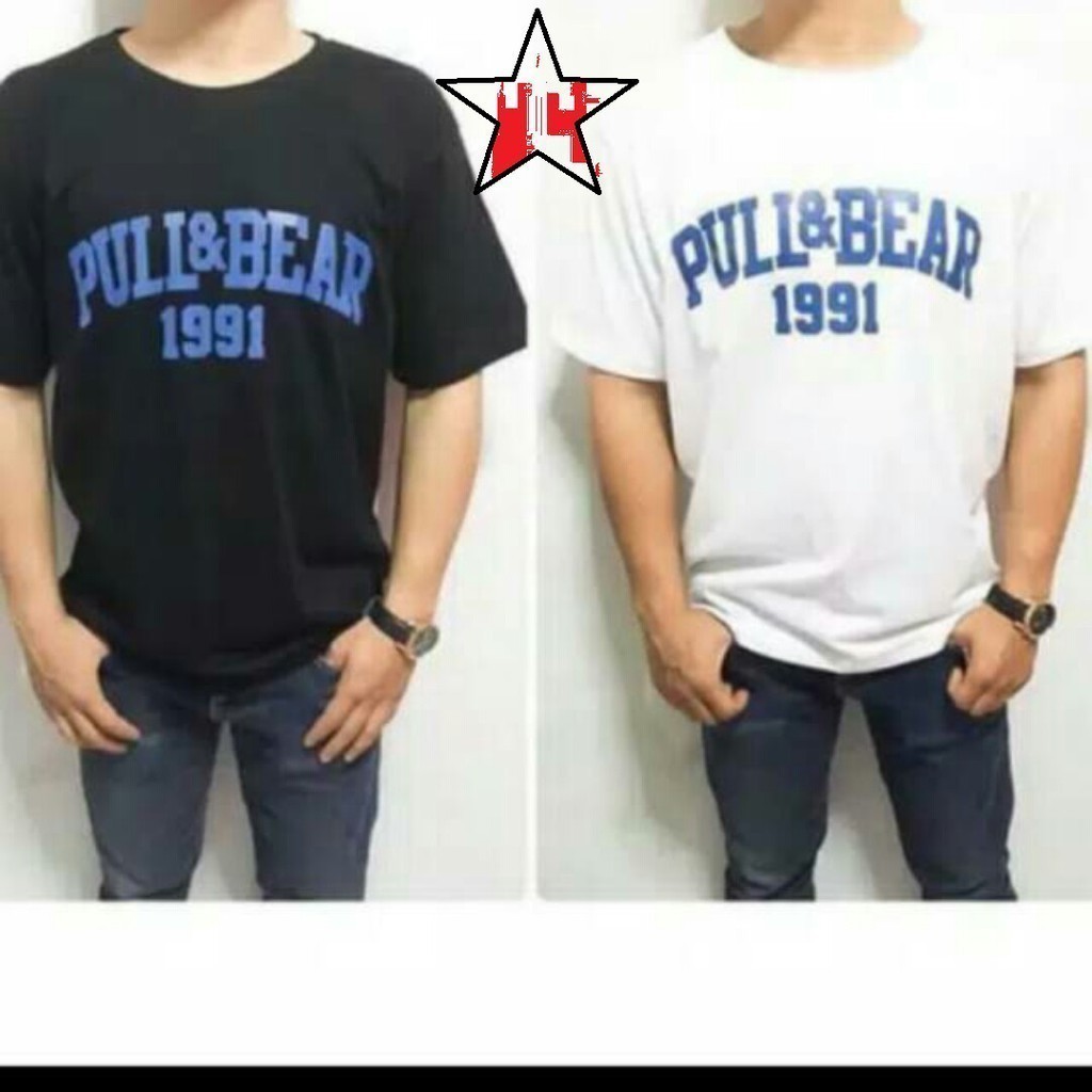 Kaos T Shirt Pria Pull And Bear