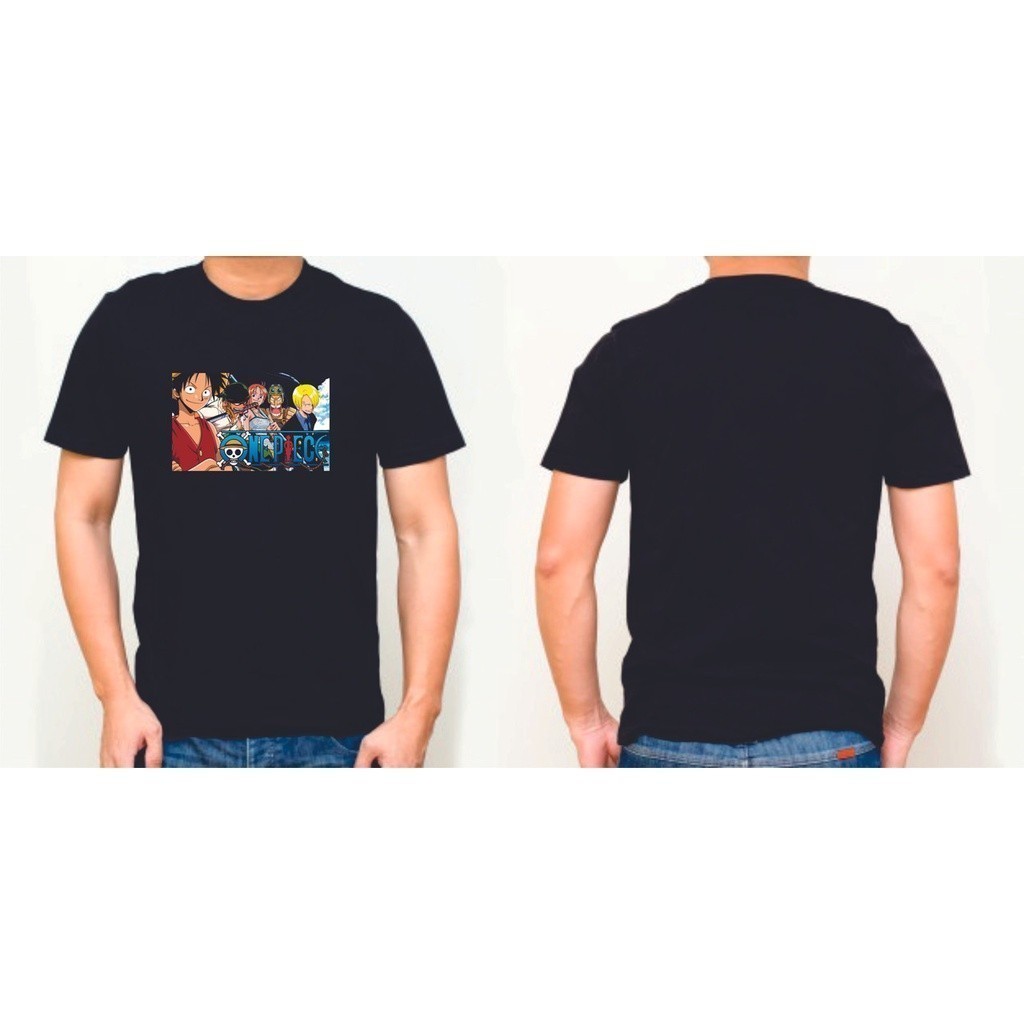 Kaos T Shirt Pria Anime Cartoon Kartun Luffy One Piece