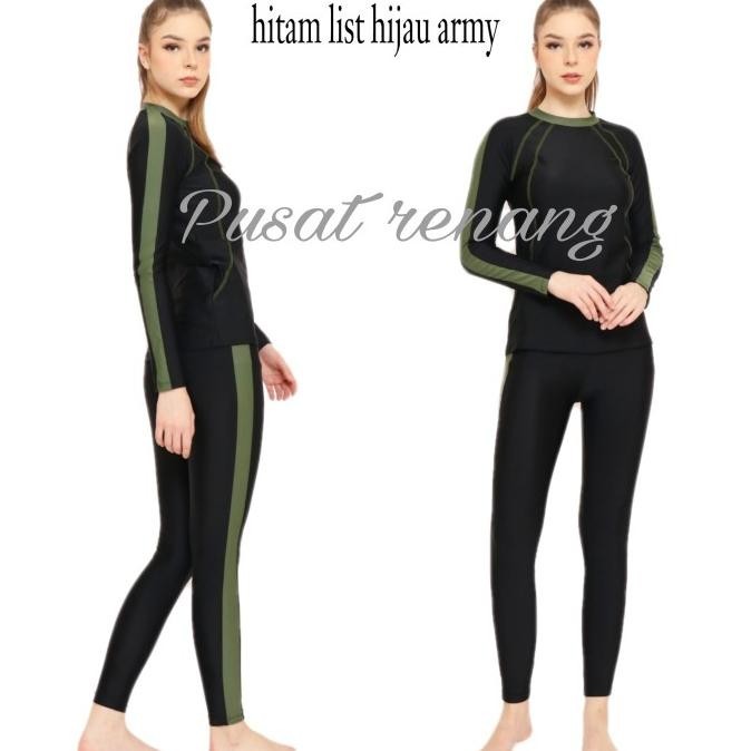 Pakaian Baju Celana Panjang Renang Wanita Swimsuit
