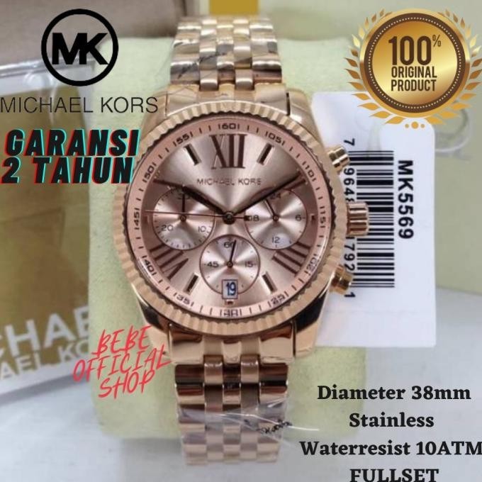 [ORIGINAL] Jam Tangan MICHAEL KORS MK 5569 Rosegold / Jam Wanita MK