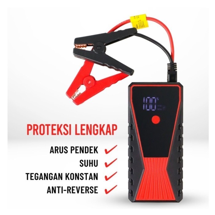 Power Bank Jumper Aki Mobil Senter Usb Charger Hp 20000Mah 111131
