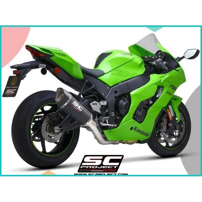 KNALPOT SC PROJECT SC1-R CARBON DIE-CAT KAWASAKI ZX10R 2021- 13m4yZ4 t