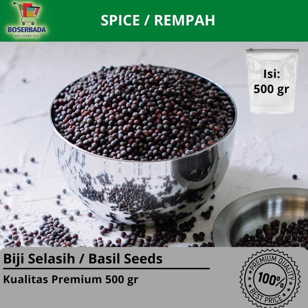 

BN Biji Selasih / Basil Seeds 500 gr I Premium TERLARIS