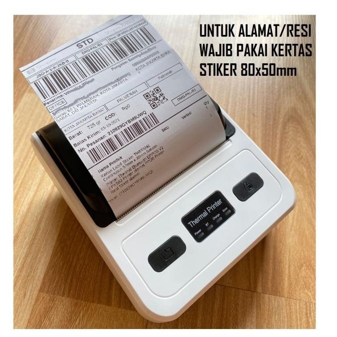 Smartcom Printer Thermal 80mm Bluetooth USB Printer Resi Alamat Struk DS76