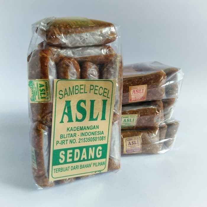 

Jual Sambel Pecel Bumbu Kacang Sedang Kemasan 400Gr - Blitar