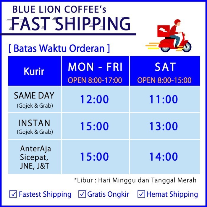 Blue Lion Coffee Papua Yahukimo 1 Kg Kopi Single Origin Arabica