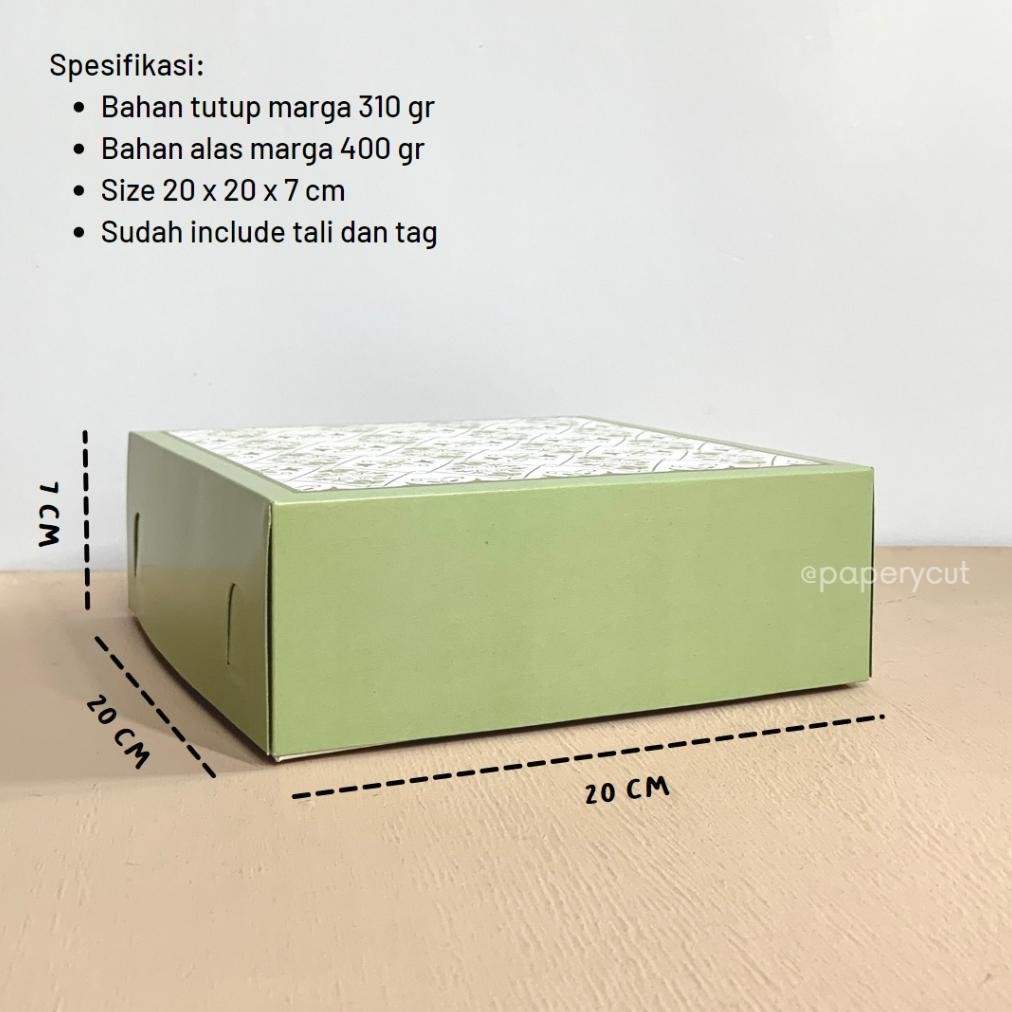 

He13 Box Kotak Kue - Idul Adha 20 x 20 x 7cm - ECO Hemat