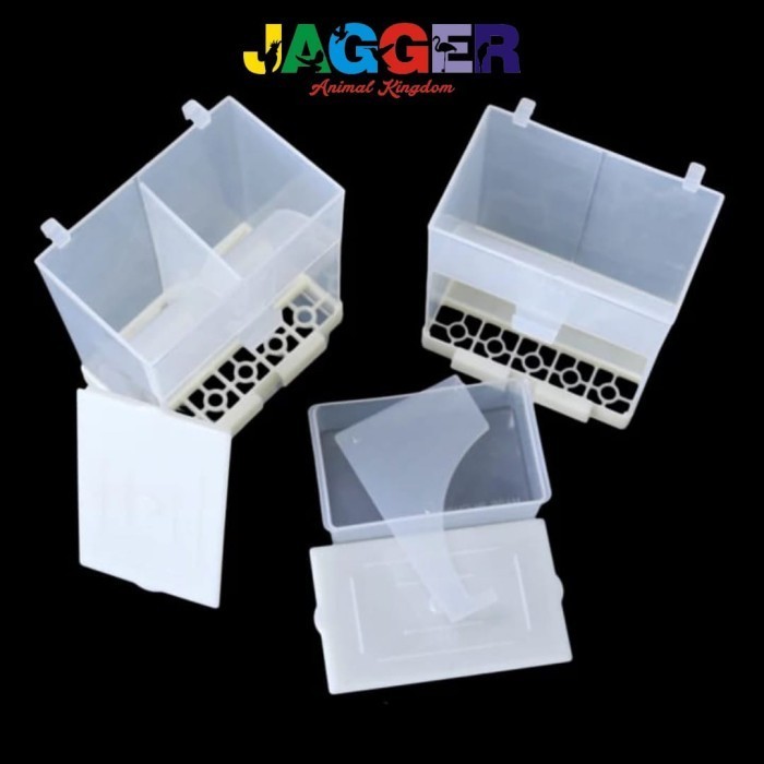 Dispenser Pakan Tempat Makanan Burung Burung Lovebird Falk Kenari Soli