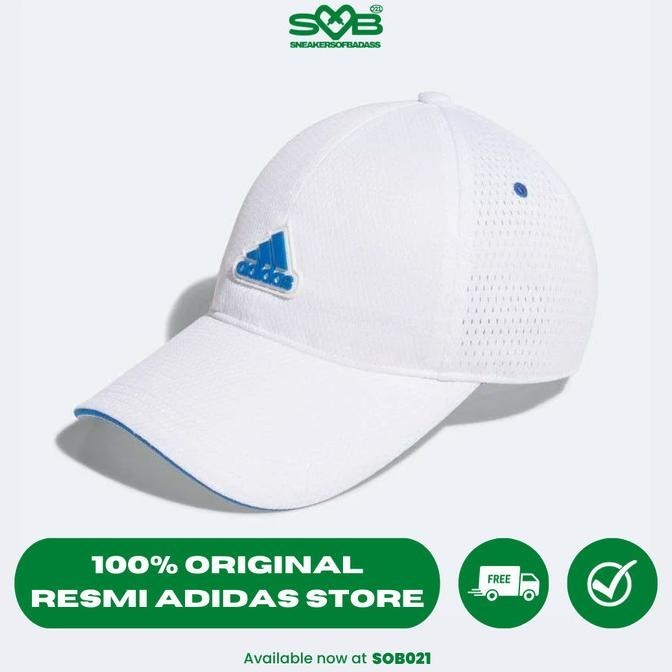 Topi Adidas Kids Mesh Cap White Blue - Ik4841