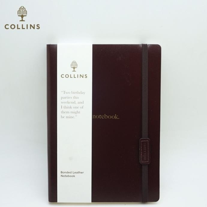 

Collins Notebook London B6 Ruled Leather Buku Agenda Jurnal Planner GM