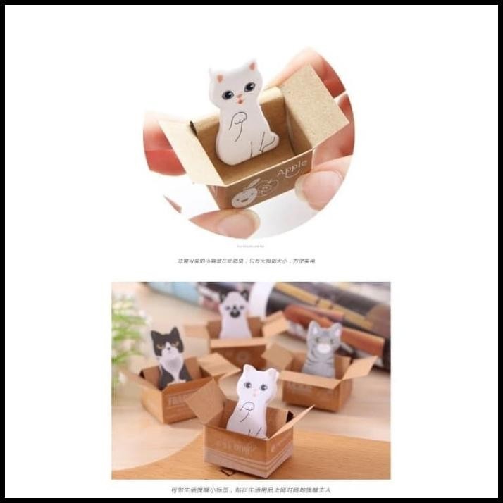 

DISKON STICK NOTE KITTY HOUSE IT KOREA CAT IN THE BOX