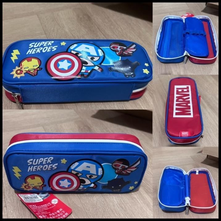 

DISKON MARVEL SOFTCASE PENCIL BOX KOTAK PENSIL ANAK LAKI TEMA SUPERHERO !