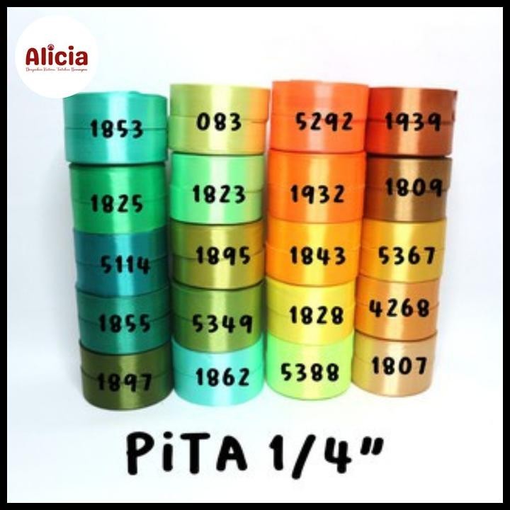 

TERMURAH PITA SATIN / SILK SATIN RIBBON - 1" - 2.5 CM - 25YARD/ROLL 1