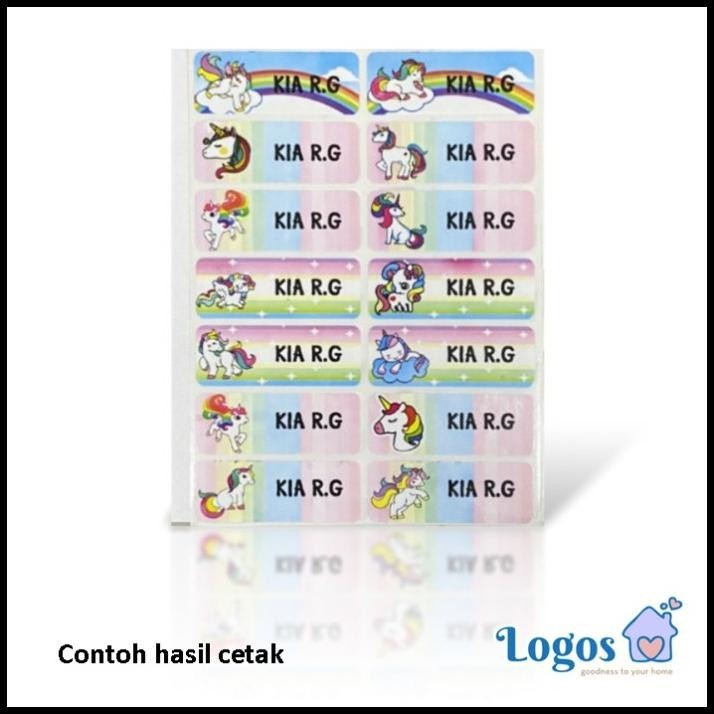 

TERMURAH UNICORN LARGE. STIKER LABEL NAMA WATERPROOF STIKER NAMA ANAK KUDA PONY !!!!!!!