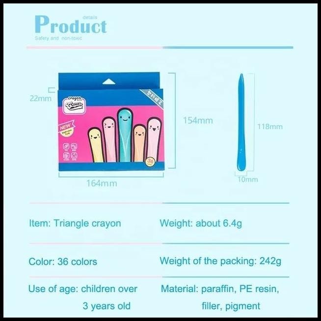 

BEST DEAL PLASTIC CRAYON /TRIANGLE PLASTIC CRAYON AMAN 12PCS !!!!!!