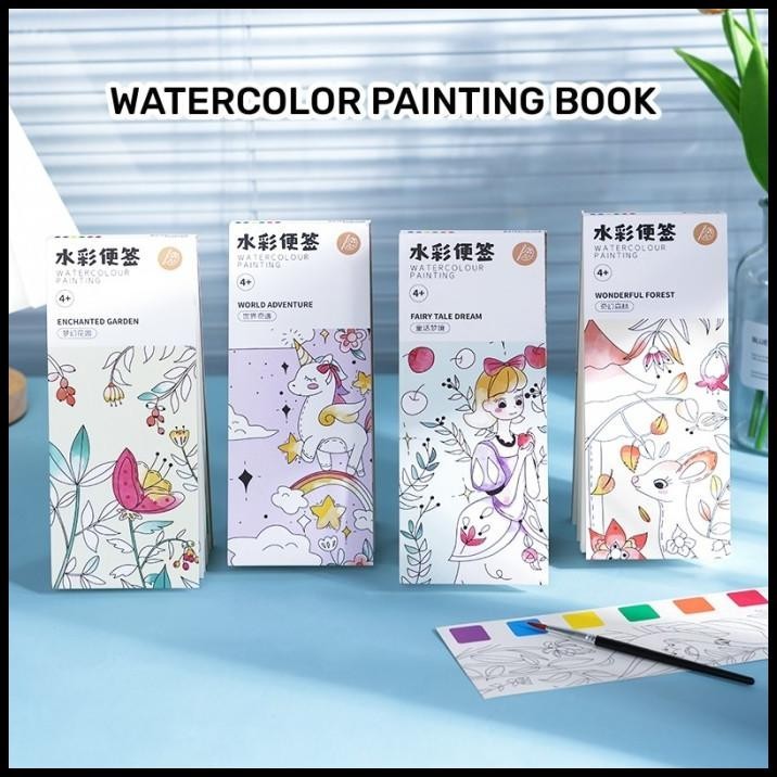 

DISKON BUKU GAMBAR CAT AIR WATER COLOR PAINTING BOOK KARAKTER !!!!