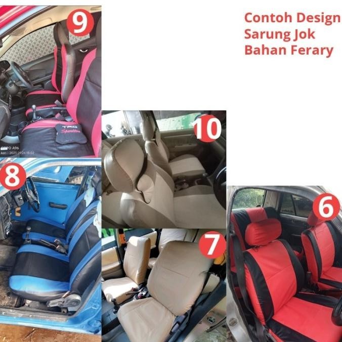 Sarung Jok Cover Jok Seat Cover Mobil Sigra/Cayla Bahan Ferari