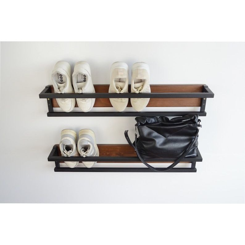 RAK SEPATU TEMPEL DINDING\Rak besi sepatu sandal tempel dinding rak gantungan tempat sepatu dinding