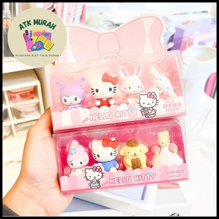 

TERMURAH PENGHAPUS BOX SANRIO FAMILY KT1203-01 FREE BOX MEWAH LUCU SOUVERNIR GI !!!!