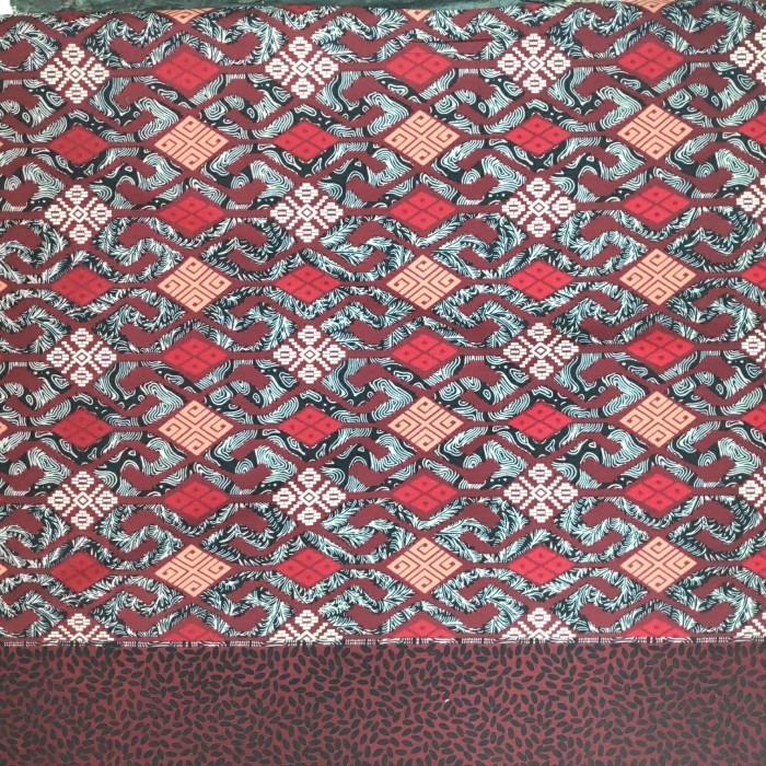 Kain Katun Motif Tenun Kalimantan 001/ Batik Meteran/Batik Katun