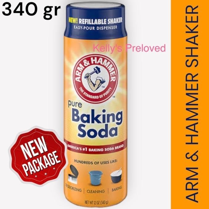 

ARM & HAMMER SHAKER 12 oz PURE BAKING SODA 340 gr| PRODUCT OF USA
