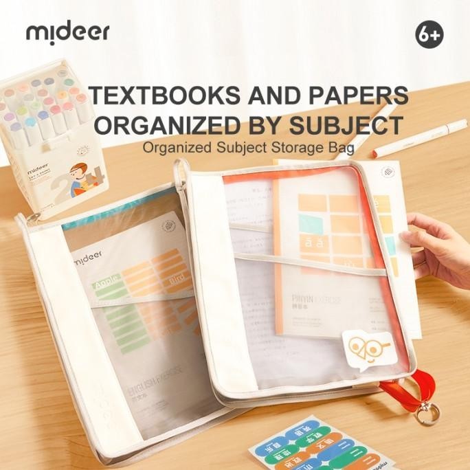 

Mideer Organized Subject Storage Bag Tempat Penyimapanan Buku Kualitas Premium