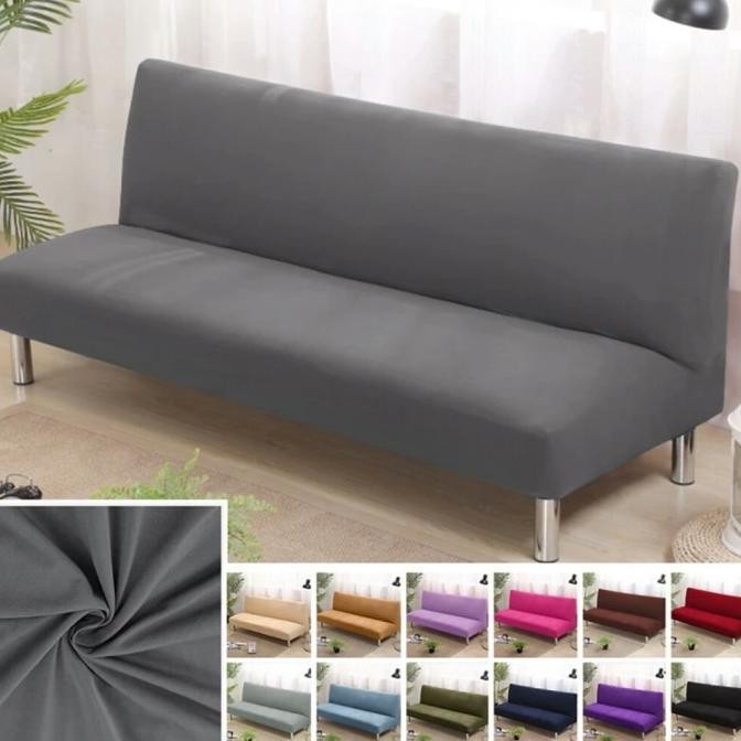 cover sofa bed / sarung sofa bed polos size M