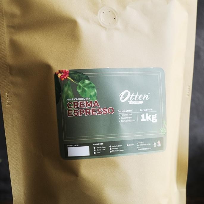 

Kopi Crema Espresso 1Kg Biji Bubuk Kopi Arabica Robusta Coffee