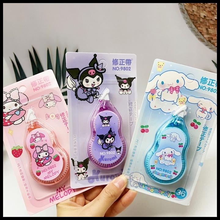 

BEST DEAL CORRECTION TAPE SANRIO | TIPEX PITA KOREKSI SANRIO | KUROMI | CUTE | !!!!