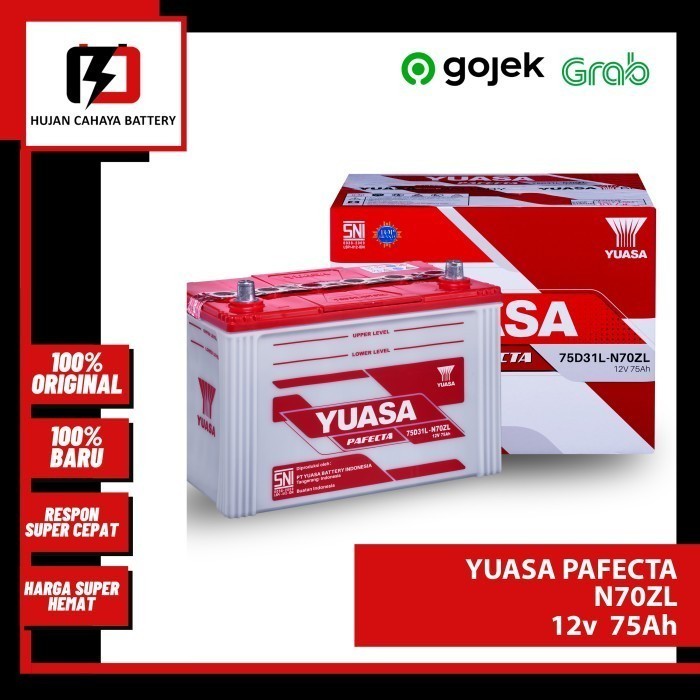 Ready Aki Mobil YUASA PAFECTA N70ZL / N-70-ZL /N 70 ZL-Aki LEXUS 4.7 V8 2010