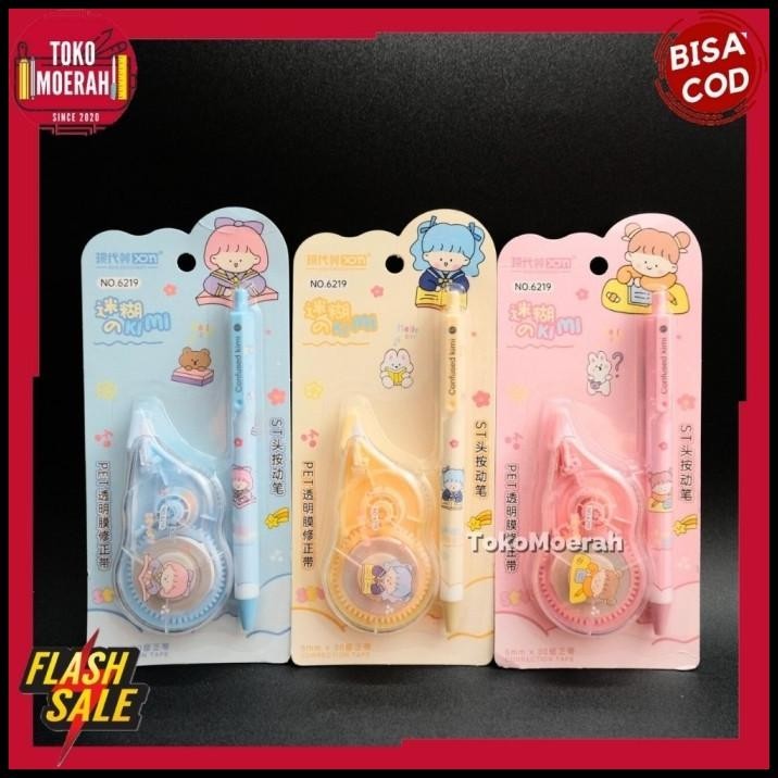 

TERBARU PAKET CORRECTION TAPE 2 IN 1 CUTE GIRL XDM-6219 PULPEN LUCU UNIK COD !