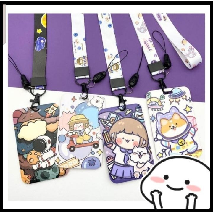 

TERMURAH TEMPAT KARTU ID CARD HOLDER / NAME TAG / TAG HOLDER ADA TALI LANYARD !!