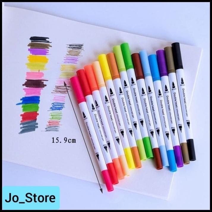 

48 COLORS BRUSH MARKER PEN DUAL TIP MARKER PEN MAGICFLY BRUSH PEN