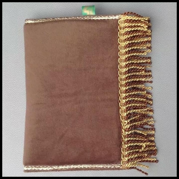 SAJADAH KECIL VELVET PREMIUM POLOS MUKA WAJAH TRAVELING BLUDRU MINI