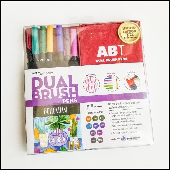 

TOMBOW ABT DUAL BRUSH PEN LIMITED EDITION FREE ROLL PEN CASE