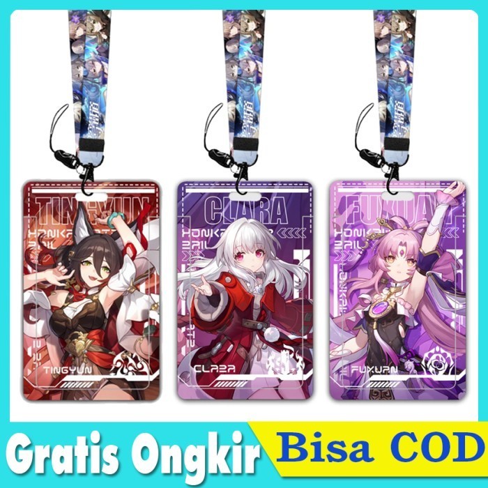 

monggo] ID Card Holder Lanyard Name Tag Honkai Star Rail Gantungan Kartu Nama