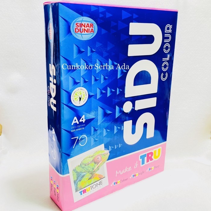 

Kertas Hvs A4 70 Gram Sinar Dunia ( Pink ) / 1 Rim Isi 500 Lembar