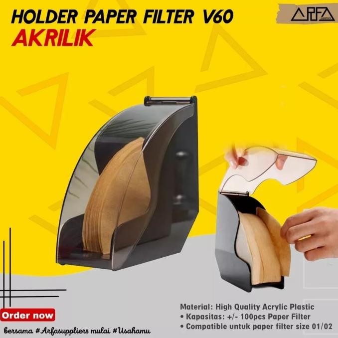 

Holder Storage Paper Filter V60 Akrilik Kualitas Premium