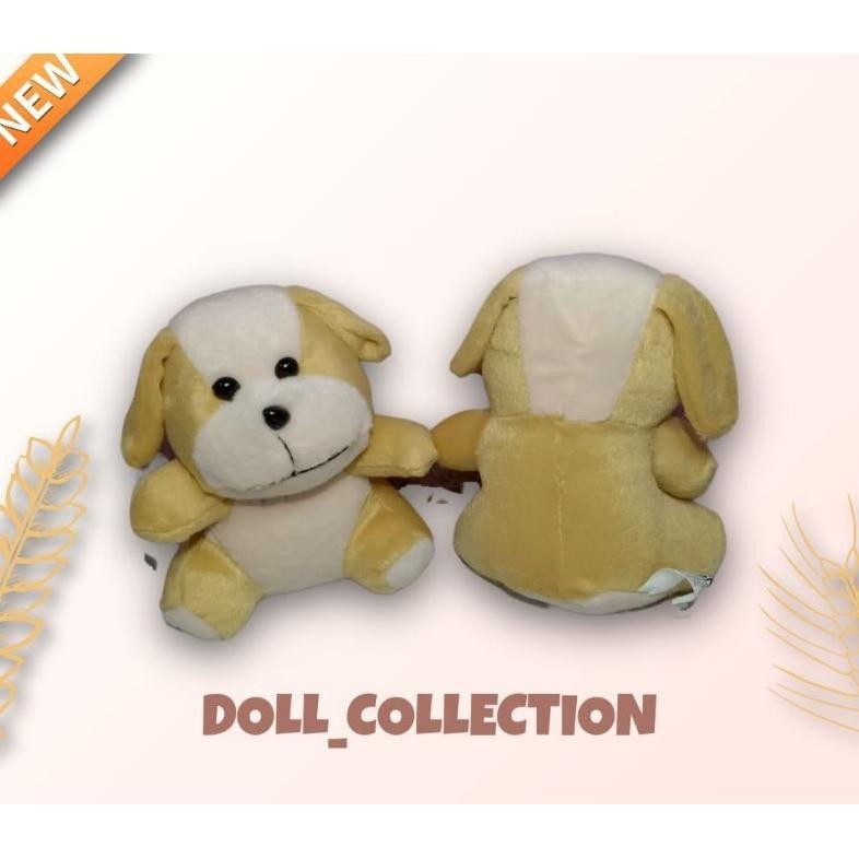 [ PROMO ] BONEKA ANJING MINI BONEKA KECIL 15CM BAHAN HALUS LEMBUT VELBOA BISA COD