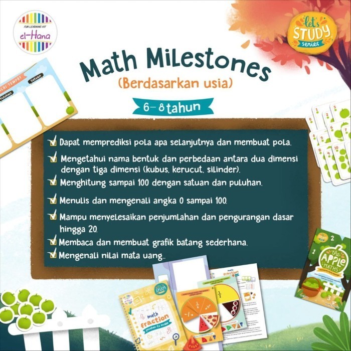 

Mainan Edukasi Let'S Study Series The Apple Math - Belajar Matematika
