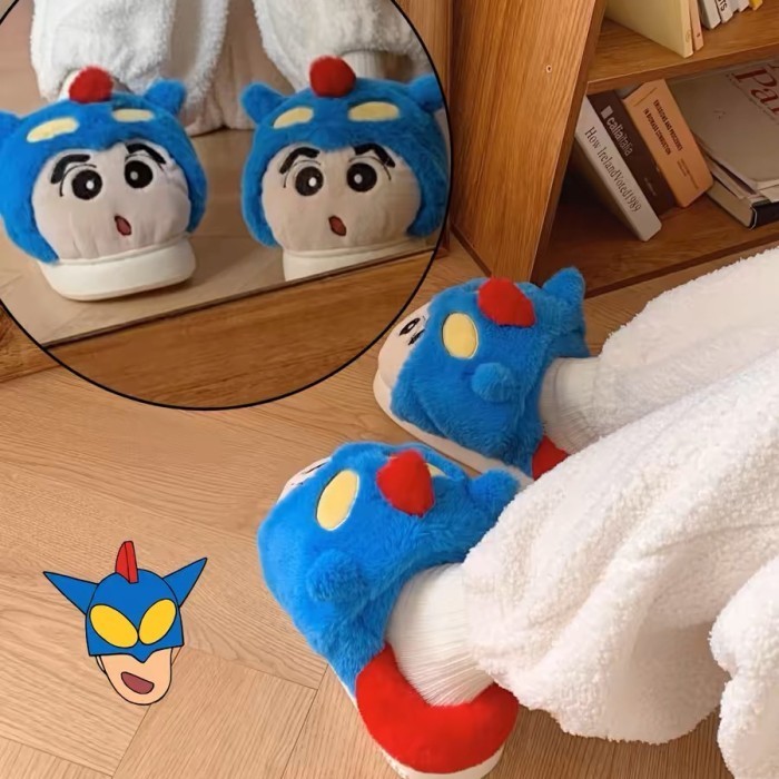 

Crayon Shinchan Fur Slippers Sendal Lucu Crayon Shinchan