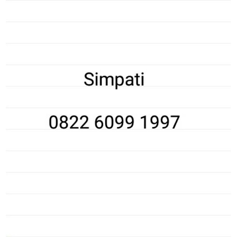nomor cantik simpati seri tahun 1997 bsm25