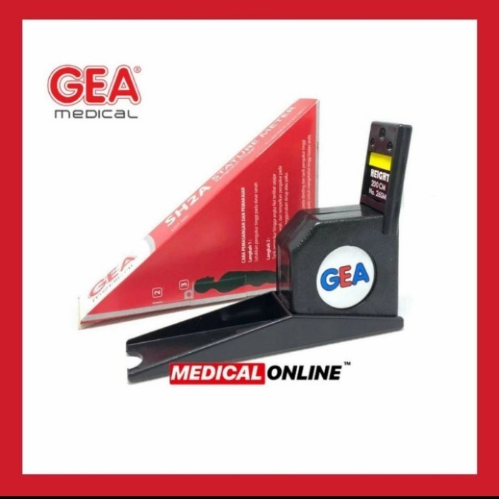 PENGUKUR TINGGI BADAN DI TEMBOK - METERAN TINGGI BADAN - GEA